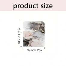 1件/4件/6件/10件装复古水墨印花金属线条点缀短绒可拆卸椅套，适用于餐厅、客厅、办公室、酒店和家居装饰，四季皆宜。