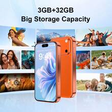 SOYES 4G MINI SMART PHONE - 3.7 HD Touch Screen Display. Android 12. 2000mAh Battery. 3GB + 32GB. Wi - Fi & Bluetooth. Downloads App  Via Wi - Fi. Valentine's Day Gifts. For Boys And Girls. Operation Is Simple. Mini Phone. - 藍色 - 查看 3