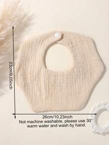 4pcs/Set Cute & Soft Adjustable Snap Fastener Baby Bibs, Suitable For Daily & Outdoor Use, Early Spring - Multicolor - View 2