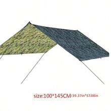 1 lều ngoài trời có mái che lớn, thích hợp cho cắm trại và leo núi, chống mưa, chống nắng, mái che hình tam giác, dụng cụ cắm trại, nướng BBQ trên bãi biển, tấm trải sàn chống thấm nước, thảm chống ẩm. - Nhiều màu - Xem 9