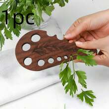 This Heavy-Duty Herb Peeler And Stem Remover Is A Kitchen Tool That Combines Practicality With Aesthetic Appeal. Featuring An Elegant Wooden Design, It Offers Exceptional Texture And A Comfortable Grip. - Multicolor - View 11