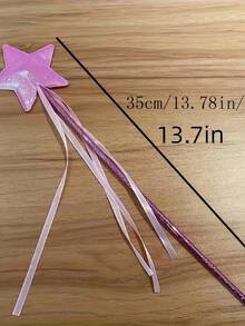 1/2/5Pcs Princess Magic Wand Set, Sparkling Star-Shaped Fairy Wands, Party Gifts, PVC Material - Suitable For Wedding,Fairy Wand, Ribbon Wands,Wedding Accessaries,Fairy Birthday,Easter, Birthdays, Weddings, Anniversaries - Multicolor - View 10