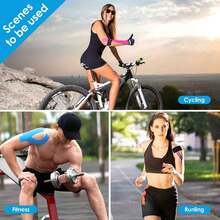 1卷肌内效贴布，弹性支撑绷带，适用于肌肉、胸部、膝盖、肘部，健身运动胶带 - 彩色 - 查看 8