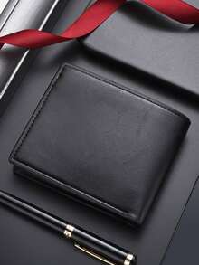 New Stylish Men's Wallet, Business Casual Large Capacity Multi-Card Slots Leather Bifold Wallet For Young Adults And Students