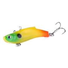 HENGJIA 2Pcs Winter Ice Fishing Lure 7cm 17g Sinking Wobbler Artificial Soft VIB Vibration Bait Crankbait Bass Trout Carp Fishing - Multicolor - View 7