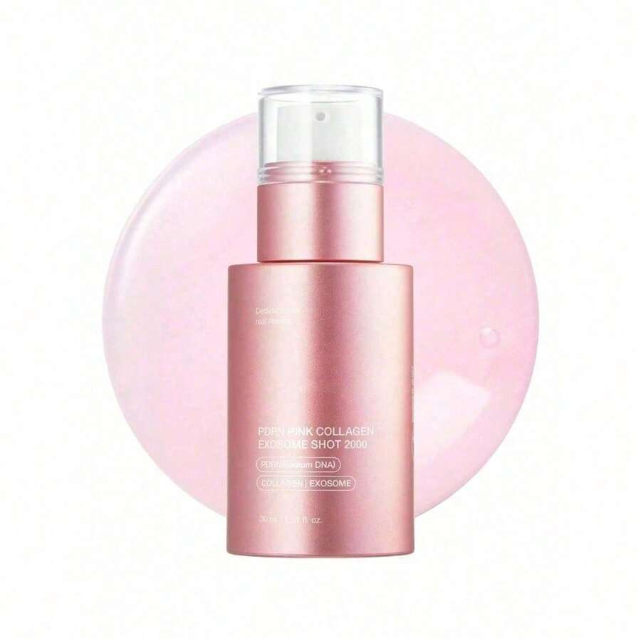 Pink Collagen Ectosome Shot Serum 7,500 Ppm | Liquid Skin Booster | Ectoplasma, Salmon DNA PDRN, Spicules | Uneven Skin Tone, Pore Care, Skin Texture | Korean Skin Care 1.01 Fl Oz - Multicolor - 查看 1