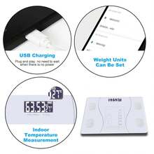 Smart Scale for Body Weight, Digital Body Weight Bathroom Scale, Body Composition Analyzer with Smartphone Application and Bluetooth synchronous Scale(260mm/10.2in) - Multicolor - Ver 6