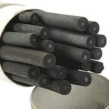 25 palos de carbn vegetal para dibujo, bocetos y arte fino, color negro, 25 lpices de carbn para dibujo (3-5 mm) (Negro) - como se muestra en la figura - Ver 2