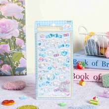 新款可爱卡通棕色小狗贴纸，适用于剪贴簿、学生文具、生日礼物、DIY贴纸 - 彩色 - 查看 6