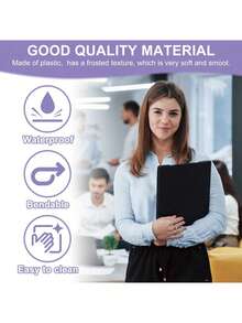 Red Plastic Document Folder With 2 Pockets, Letter Size, 2-Pocket File Folder - Red - View 4