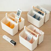 Large Plastic Portable Storage Box With Handle And Adjustable Dividers, Suitable For Storing Art Supplies, Crafts, Colored Pencils, Cosmetics, Etc. - Multicolor - View 10