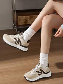 Women's Lace-Up Sports Shoes, Lightweight Work Safety Shoes, Fashionable Casual Sneakers For Women, Suitable For Spring, Summer, Autumn