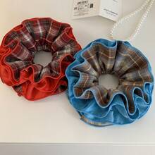 1pc Luxury Satin 4-Layer Hair Scrunchie, Unique Design, Elegant & Versatile Hair Accessory For Daily Use - Multicolor - View 7