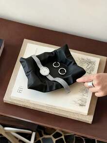 1件创意原创皱纹陶瓷首饰托盘，桌面首饰收纳碟，戒指项链香炉艺术装饰托盘，玄关钥匙架，香炉托盘，适用于客厅、玄关、首饰收纳 - 彩色 - 查看 9