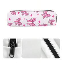 1pc Hand-Painted Butterfly Cylindrical Pencil Case, Foldable, Lightweight, Large Capacity, Suitable For Stationery, Art Supplies, And Office Supplies. Student Stationery Organizer Bag Available In Multiple Stylish Designs. - Multicolor - View 6