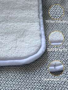 1pc/3pcs Spring Easter Colorful Eggs & Cartoon Rabbit Pattern Bathroom Mat, Machine Washable 1200g/㎡ Polyester Fiber Decorative Floor Mat, 10mm Thick, TPR Non-Slip Bottom, Soft & Absorbent, Foldable & Easy Care, Suitable For Bathroom, Shower, Toilet, Living Room, Entryway, Easter Home Decor, Multi-Scene Use, Easter Gift