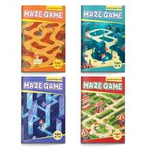 Kids Progressive Maze Practice Pad | Ages 3–6, 6–9, 9–12, 12+ | Easy-To-Hard Mazes For Visual Tracking And Route Planning - Maze Series - View 3