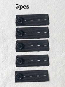 5件/10件装弹性腰围延长器，可调节裤长，适用于孕妇和超重男士 - 彩色 - 查看 15