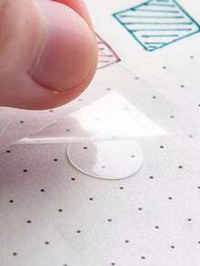 1/5 Roll Double-Sided Adhesive Dots, Transparent Balloon Glue Removable Glue Dots, Craft Glue Dots - White - View 2