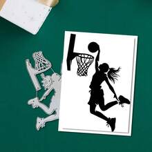 Creative Basketball Cutting Dies, DIY Scrapbooking Album And Embossing Stencil, Greeting Card Making Tool, Card Paper Cutting Crafts ,Gift Card Making Template Die Cuts.