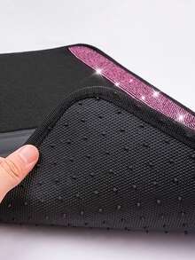 Juego de alfombrillas de coche con diamantes brillantes: Disponible en 5 piezas (alfombrillas + funda para volante), 4 piezas (alfombrillas completas del coche) o 1 pieza (funda para volante). Rhinestones brillantes, resistente al agua y antideslizante, adecuado para sedanes, SUV y - Estilo A - Ver 8