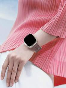 1条男女通用运动海洋风表带，兼容49mm、46mm、45mm、44mm、42mm、41mm、40mm、38mm尺寸的 Series 10/9/8/7/6/5/4/3/2/1 Ultra SE - 煙紫色 - 查看 6