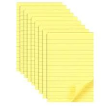 9 Pads Lined Sticky Notes 4x6 Inch Post, Yellow, Clean Removal, Se--Stick Pads, Large Sticky Notes Easily Used For Home, Office, Schoolsss, 40 Sheets/Pad - 黃色 - 查看 1