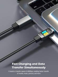 240W USB C To Type C Charging Fast Cable, USB-C Charging Cable,Lightning Charging Cable, Multi-Functional USB C Cable Compatible With Iphone 17/16/15 Pro Max Pro, IPad, Notebook Computer,Compatible With Huawei,Compatible With Samsung,Tablets, Moto G, Pixel And More USB-C Devices,Universal Efficient Charging Adapter,Power Delivery High-Speed Charging Compatible With IPhone 17, 17 Pro Max, 16, 16 Plus, 16 Pro, 16 Pro Max,Compatible With Redmi, Compatible With OnePlus Charger Travel Fast Charging - Multicolor - View 6