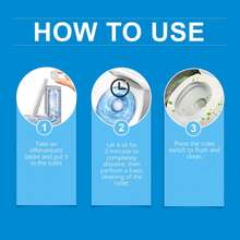 Toilet Cleaning Tablets, Efficient Toilet Cleaner, Stain Remover, Descaler, Deodorizer Effervescent Tablets - Multicolor - View 7