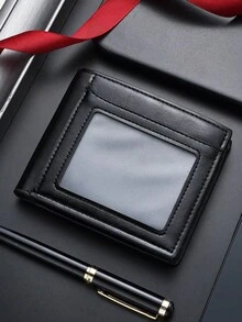 New Stylish Men's Wallet, Business Casual Large Capacity Multi-Card Slots Leather Bifold Wallet For Young Adults And Students