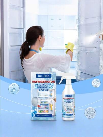 Refrigerator Defrosting & Deicing Agent, Household Freezer Frost Remover, Ice Block Cleaner, Anti-Icing, Ice Melting Agent