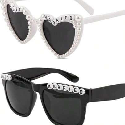 Trang trí tiệc cưới "Just Married" (Mới cưới) - Đồ trang trí tiệc cưới - Ly uống nước cho tiệc cưới