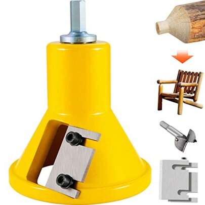 Tenon Cutter 1.5/ 38 Mm Diameter With Dual Straight Blades Button Screws Home Master Kit Premium Aluminum Steel Log Furniture Cutter Commercial Woodworking Tool For Home Beginner DIY