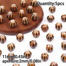 1/2/3/5pcs Ceramic Printed Beads With Center Hole, Multiple Designs Available, DIY Jewelry Making Beads For Necklace, Bracelet, Earrings, Printed Ceramic Round Flower Beads Craft Spacer Beads