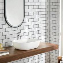 20pcs 3D Glossy Subway Tile Texture Self-Adhesive Wall Stickers, Wallpaper, Wall Decals, Vinyl Stickers For Home Decor, Spring Decorations, Kitchen Decor, Gifts For Birthday, Graduation - Multicolor - View 10