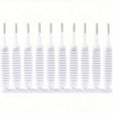 10pcs Dust Plug Set (With Cleaning Brush) - Ultimate Protection For Computers, Laptops, Keyboards And Electronic Devices To Prevent Dust And Debris - White - View 10