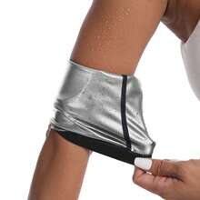 1 双女士桑拿排汗臂套/塑形臂套/健身配件 - 銀色 - 查看 8