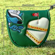 1pc DF3 Compatible With Putter Golf Putter Headcover - Ic One-Touch Closure, Scratch-Resistant PU & Cushioned With Putter Compatible With Putters Accessory - Multicolor - View 7