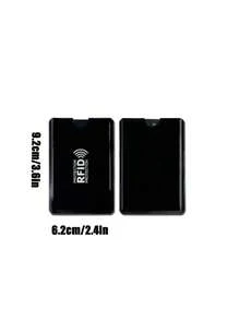 磁性信用卡夹，男士钱包，高品质三折钱包，防盗，超薄简约弹出式小金属钱包，男士磁性钱包，男士礼品，商务钱包，旅行钱包，卡包，钱包，证件夹，钱包配件，卡包钱包 - 黑色 - 查看 11