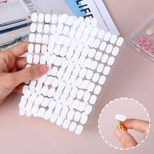 200pcs Double-Sided Sticky Dot Stickers, Oval Removable Sticky Tack, Waterproof Adhesive Dot Stickers Poster Tack For Wall Hanging Festival Decorations- Clear  Double Sided Nail Sticky Tack, Clear Nails Stand Sticky Tabs No Trace Poster Stickers For Festival Decoration Sticky Dot - 雙面膠200PCS - 查看 7
