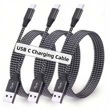 USB A To USB C Cable Fast Charging Type C Charging Cable Suitable For IPhone 16 15 Pro Max Plus For Samsung Galaxy S24 - Black-1M - View 1
