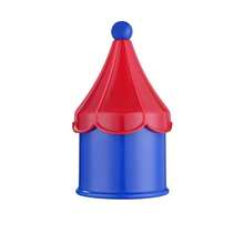 1个北欧风多巴胺灵感创意可爱家用牙线架、牙签盒、棉签收纳盒 - 彩色 - 查看 6