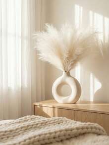 20pcs - Artificial Reeds, 55cm/21.65 Inches Tall, Faux Reed Branches And Plants, Suitable For Inserting Into Floor Vases To Create Boho-Style Home And Kitchen Decor, Also Applicable For Room, Wedding, Party Decoration (White). In Addition, The Artificial Plants Can Also Be Used For Room, Desk, Garden Decoration, And Are An Ideal Choice For Valentine's Day, Birthday And Other Holidays, Also Suitable For White Home Living Room Decor. - White - View 5