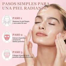 Mascarilla facial reafirmante de colágeno (4 unidades por caja) - Mejora la elasticidad de la piel, reduce líneas finas y arrugas, y proporciona hidratación duradera. Es el regalo ideal para estudiantes o amigos, cuidado de la piel y del rostro. - Collagen - Ver 4