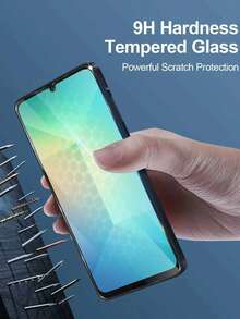 5 pezzi Protezione schermo in vetro temperato trasparente compatibile con Samsung Galaxy A06, A17 5G, A16, A15, A14, A13, A12, A56, A54, A55, A50S, A36, A26. Alta definizione, copertura completa, facile installazione, resistente ai graffi, durezza 9H, adatto per custodie per telefono, regalo di San Valentino. Accessori essenziali per la protezione dello schermo, applicabile per uso quotidiano, ufficio, casa. Protezione dello schermo del telefono, accessori per telefono, impermeabile, antiurto, anti-caduta, resistente ai graffi - Trasparente - Visualizzare 6