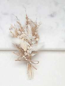 1-12件迷你干花花束套装，适合波西米亚风婚礼、桌面摆件、干花枝、手工干花、伴娘生日蛋糕礼盒、花瓶装饰