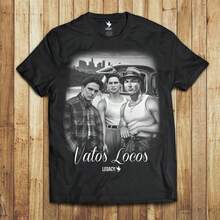 Blood In Blood Out Vatos Locos T-Shirt - 黑色 - 查看 1