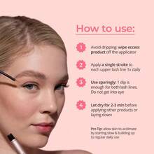 Eyelash Growth Serum - Prostaglandin-Free Lash Enhancing Serum For Longer Thicker Lashes And Brows- Natural Formula Visible Results In 2 Weeks - Vegan Hormone-Free 0.10 Fl. Oz/ 3ml - 睫毛精華液 - 查看 7