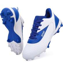 ZIITOP  Baseball Cleats Mens Softball Cleat Turf Shoes For Men - White and Blue - View 15