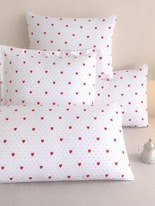 Vỏ gối mềm mại, chất liệu microfiber tốt nhất và giá rẻ - Vỏ gối chống dị ứng và thoáng khí, kích thước lớn, dài, tiêu chuẩn, cỡ Queen, Twin, Single, Double, Full, King, Body, European và Square, hoàn hảo cho bộ ga trải giường mọi mùa. - Đỏ và trắng - Xem 5